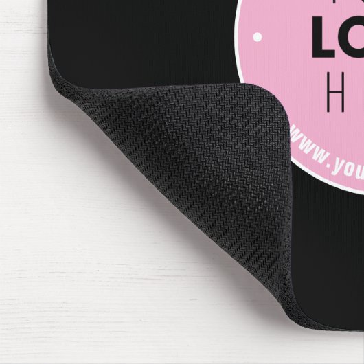 Einfaches Austauschen und Bearbeiten von Text für Mousepad (Ecke)