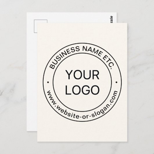 Einfaches Austauschen und Bearbeiten von Text für  Postkarte (Vorne/Hinten)