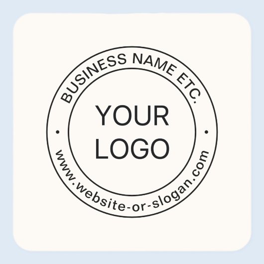 Einfaches Austauschen und Bearbeiten von Text für  Quadratischer Aufkleber