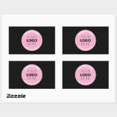 Einfaches Austauschen und Bearbeiten von Text für Rechteckiger Aufkleber (Blatt)