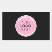 Einfaches Austauschen und Bearbeiten von Text für Rechteckiger Aufkleber (Vorderseite)