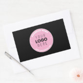 Einfaches Austauschen und Bearbeiten von Text für Rechteckiger Aufkleber (Umschlag)