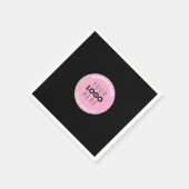 Einfaches Austauschen und Bearbeiten von Text für  Serviette (Ecke)