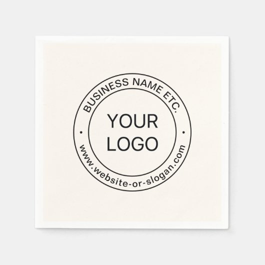 Einfaches Austauschen und Bearbeiten von Text für  Serviette (Vorderseite)