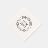 Einfaches Austauschen und Bearbeiten von Text für  Serviette (Ecke)