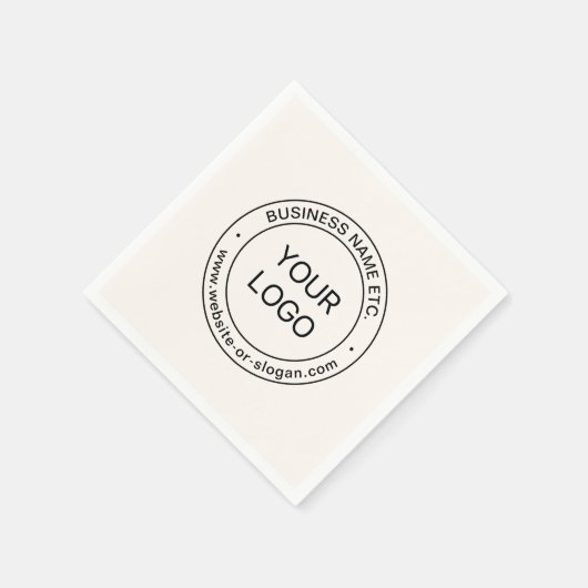 Einfaches Austauschen und Bearbeiten von Text für  Serviette (Ecke)