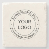 Einfaches Austauschen und Bearbeiten von Text für Steinuntersetzer (Vorderseite)