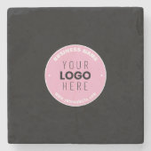 Einfaches Austauschen und Bearbeiten von Text für  Steinuntersetzer (Vorderseite)