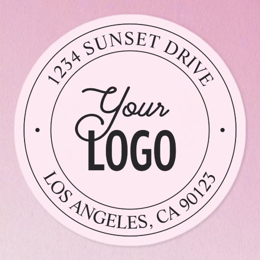 Einfaches Austauschen von Logos und benutzerdefini Runder Aufkleber