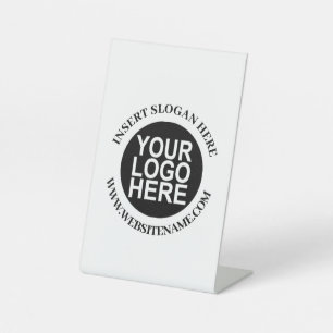 Einfaches Austauschen von Logos und moderne Berufl Sockelschild