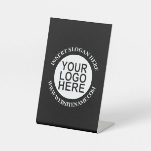 Einfaches Austauschen von Logos und moderne Berufl Sockelschild