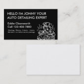 Einfaches Auto-einzeln aufführengeschäfts-Karten Visitenkarte (Vorne/Hinten)