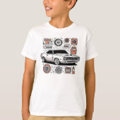 Einfaches Auto Graphic 003 T-Shirt (Vorderseite)