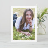 Einfaches Autograph-Portrait-Abschluss Einfhrung// Ankündigung (Stehend Vorderseite)