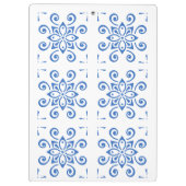 Einfaches Azulejo   Klemmbrett (Rückseite)