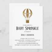 Einfaches Baby besprühen Einladung (Vorne/Hinten)