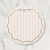 Einfaches Baby braut Danke Geschenkanhänger (Rückseite)