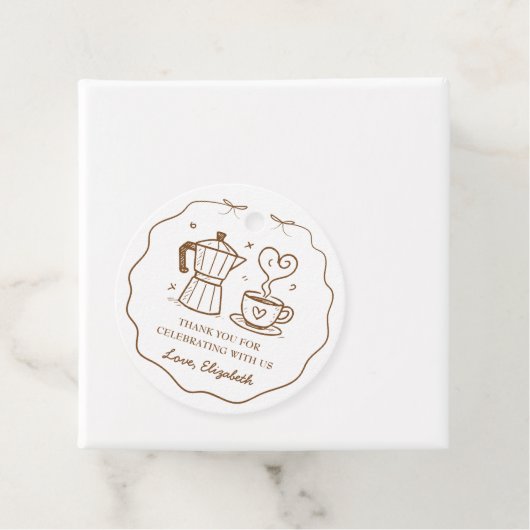 Einfaches Baby braut Danke Geschenkanhänger (Beispiel)