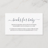 Einfaches Baby-Duschbuch Begleitkarte (Vorderseite)