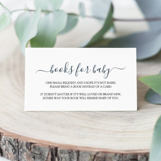 Einfaches Baby-Duschbuch Begleitkarte