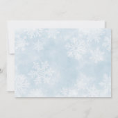 Einfaches Baby Es ist kalt draußen Winter Baby Dus Einladung (Rückseite)