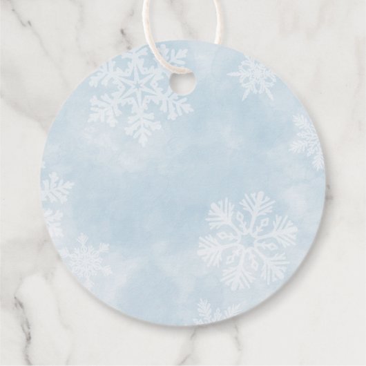 Einfaches Baby Es ist kalt draußen Winter Baby Dus Geschenkanhänger (Rückseite)