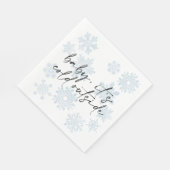 Einfaches Baby Es ist kalt draußen Winter Baby Dus Serviette (Ecke)