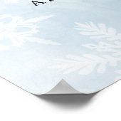 Einfaches Baby Es ist kalte Außendusche Begrüßung Poster (Ecke)