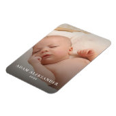 Einfaches Baby Neugeborenes Text Individuelles Eri Magnet (Linke Seite)
