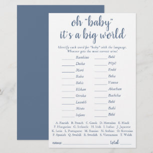 Einfaches Baby rund um die Welt   Dusty Blue Quiz