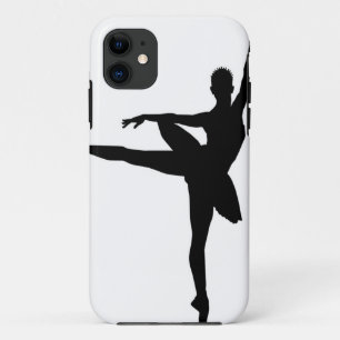 Einfaches Ballett Schwarz-weiß Ballerina iPhone 11 Hülle