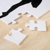 Einfaches Ballett Schwarz-weiß Ballerina Puzzle (Seite)