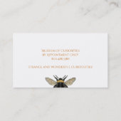 Einfaches Bee Yellow Gold im Einzelhandel Visitenkarte (Rückseite)