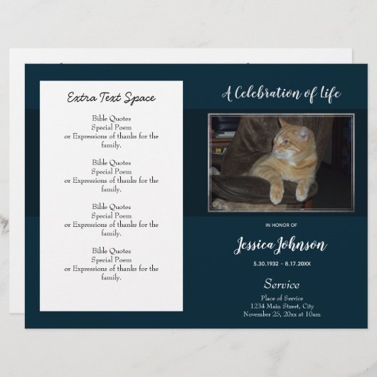 Einfaches Beerdigungsbudget (Vorne/Hinten)