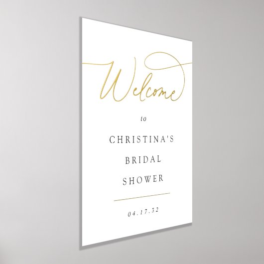 Einfaches Begrüßungsschreiben für ein Ereignis Foliendrucke (Ablage )