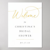 Einfaches Begrüßungsschreiben für ein Ereignis Foliendrucke (Vorderseite)