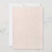 Einfaches Beige Foto Brush Stroke Save the Date (Rückseite)