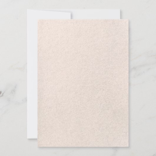 Einfaches Beige Foto Brush Stroke Save the Date (Rückseite)