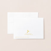 Einfaches Beileid des Mitgefühls Folienkarte (Rückseite mit Umschlag)