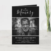 Einfaches Beileid-Foto-Beerdigungsprogramm Programm (Vorderseite)