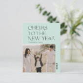 Einfaches Beileid für das neue Jahr 2022 Foto Po Postkarte (Stehend Vorderseite)