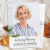 Einfaches Beileid für die Beerdigung benutzerdefin Dankeskarte