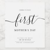 Einfaches Beileid zu Ihrem ersten Personalisierten Weinetikett (Einzelnes Label)