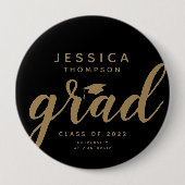 Einfaches Beileid zum Grand Black Gold Button (Vorderseite)