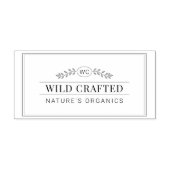 Einfaches, benutzerdefinierbares Monogramm-Eleganb Gummistempel (Prägung)