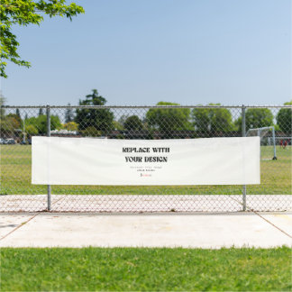Einfaches Benutzerdefiniertes 2,5' x 12' Vinyl  Banner