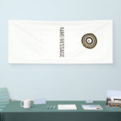 einfaches benutzerdefiniertes BLACK mandala Monogr Banner (Messe)