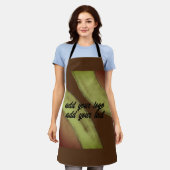 einfaches benutzerdefiniertes BLACK mandala Monogr Schürze (Getragen)