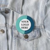 Einfaches, benutzerdefiniertes Blue Green Logo Button (Beispiel)