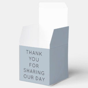 Einfaches, benutzerdefiniertes Dankeschön Dusty Bl Geschenkschachtel